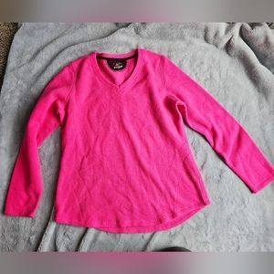 Tek Gear Women’s Fleece V-Neck Pull Over Size L